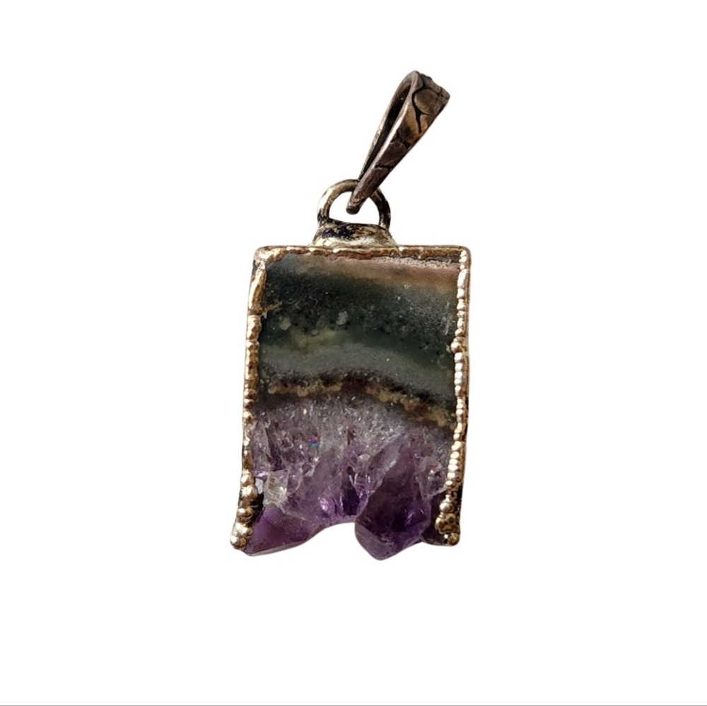 Amethyst and Silver Pendant